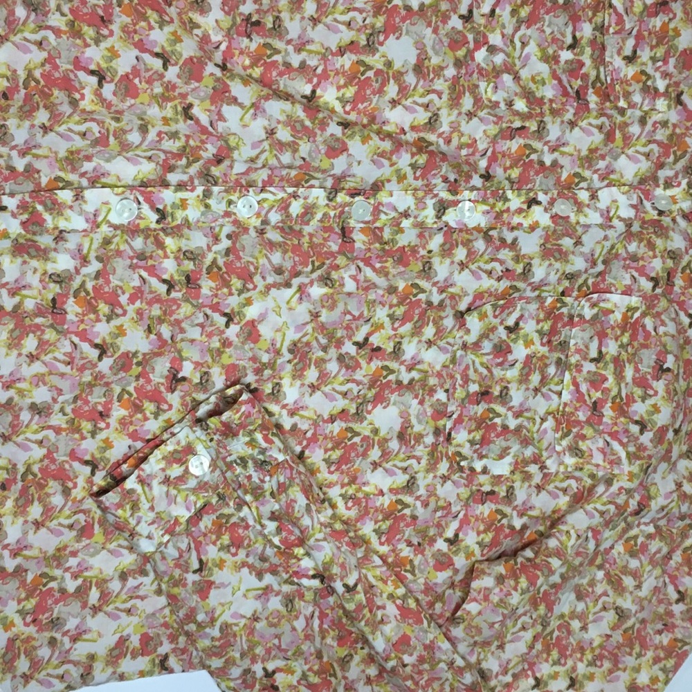 Loft Button Down Blouse Medium - image 5